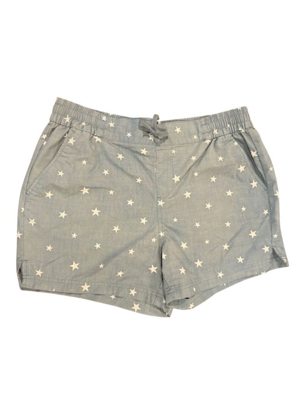 Magellan Outdoors Women's Blue Star Print Shorts Size XL Elastic Waist